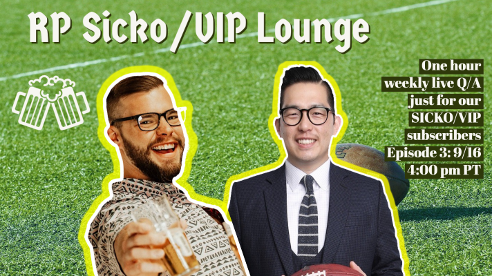 SICKO/VIP Lounge Episode 3: Week 2 Q/A (9/16/2021)