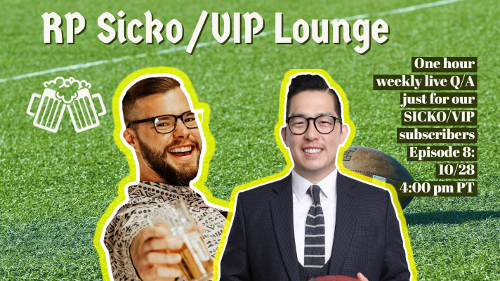 SICKO/VIP Lounge Episode 9: Week 8 Q/A Session(10/28/2021)