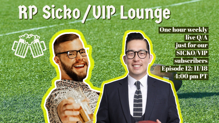 SICKO/VIP Lounge Episode 12: Week 11 Q/A Session(11/18/2021)