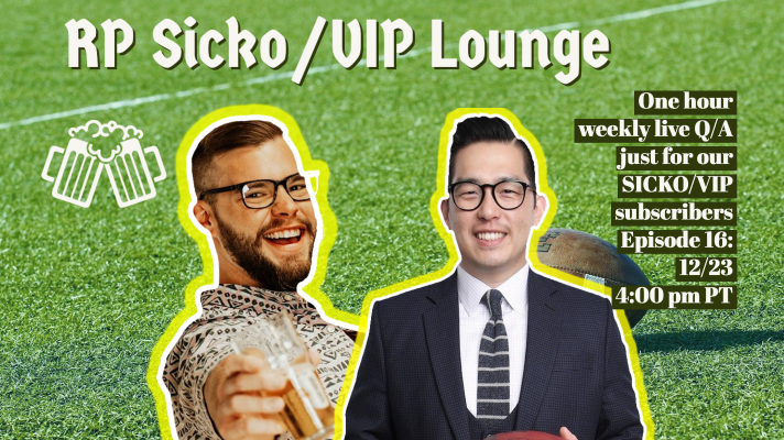 SICKO/VIP Lounge Episode 17: Week 17 Q/A Session(12/30/2021)